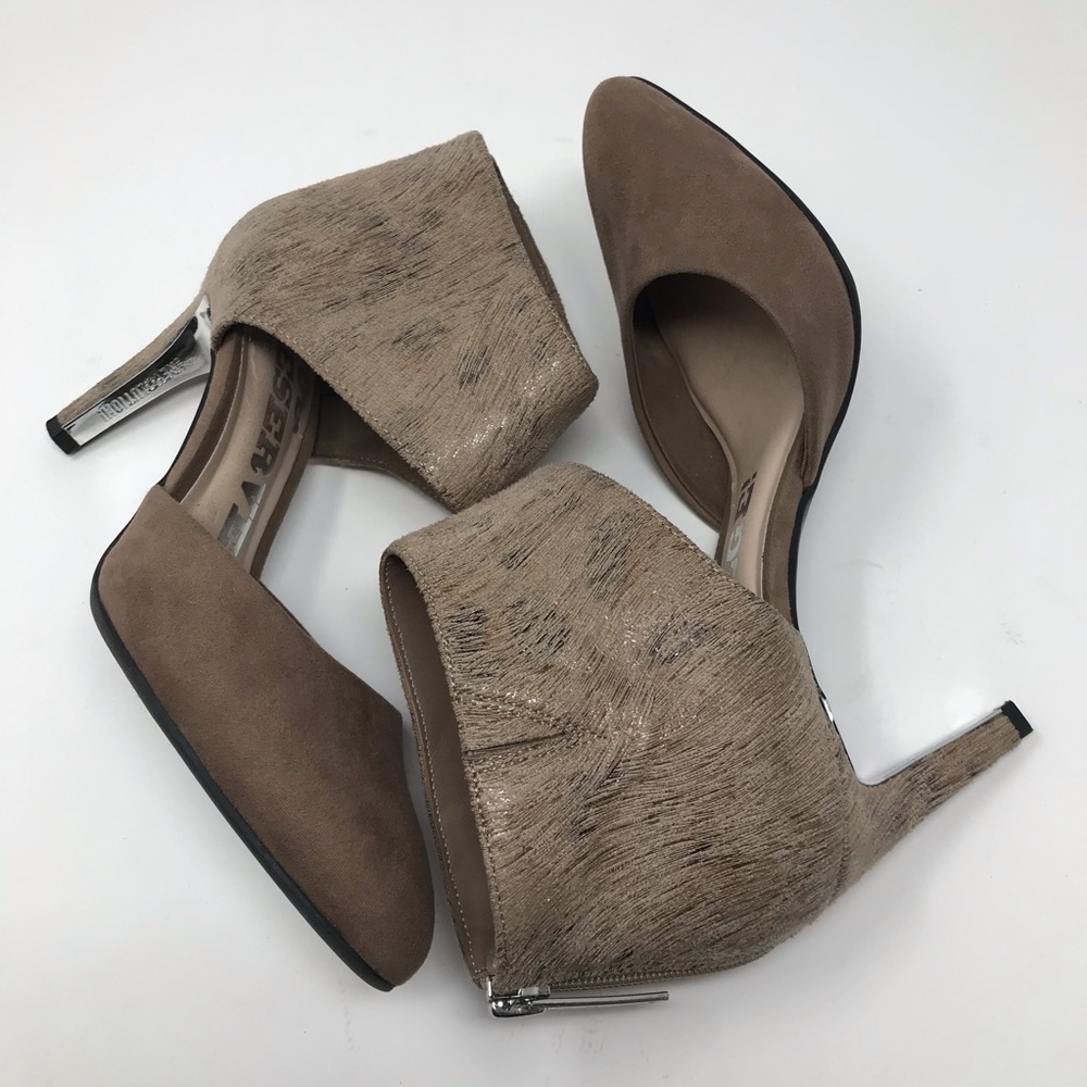 Revolution High Heels – Almond Toe, Faux Leather – Dark Tan – Size 6.5 - Picture 2 of 12